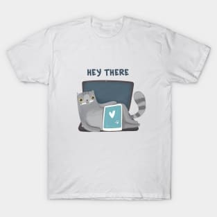 Hey there funny cat T-Shirt